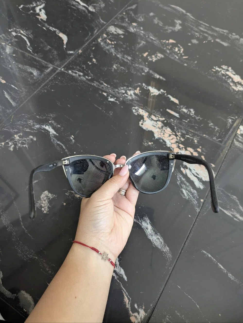 Quay Australia Black Cat Eye Sunglasses